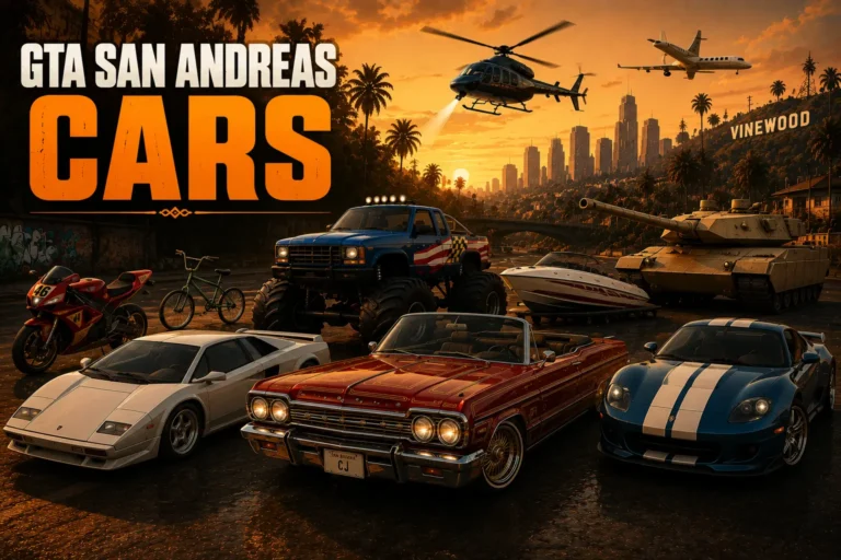 GTA San Andreas Cars feature img