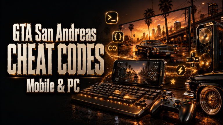 GTA San Andreas Cheat Codes|Mobile,PC